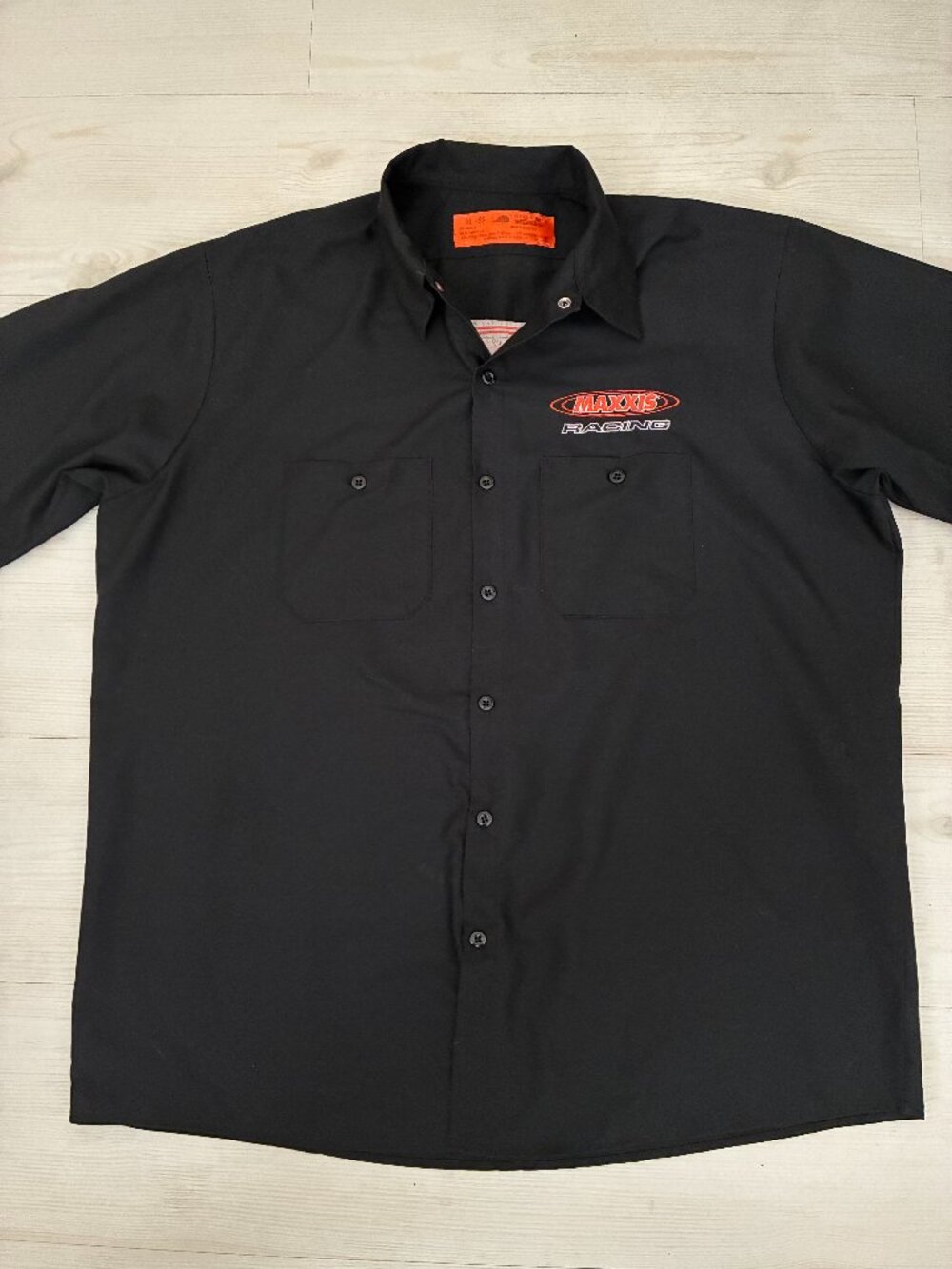 Red Kap (SP24BK3) Men's XL Black Short-Sleeve Maxxis Racing Work Shirt